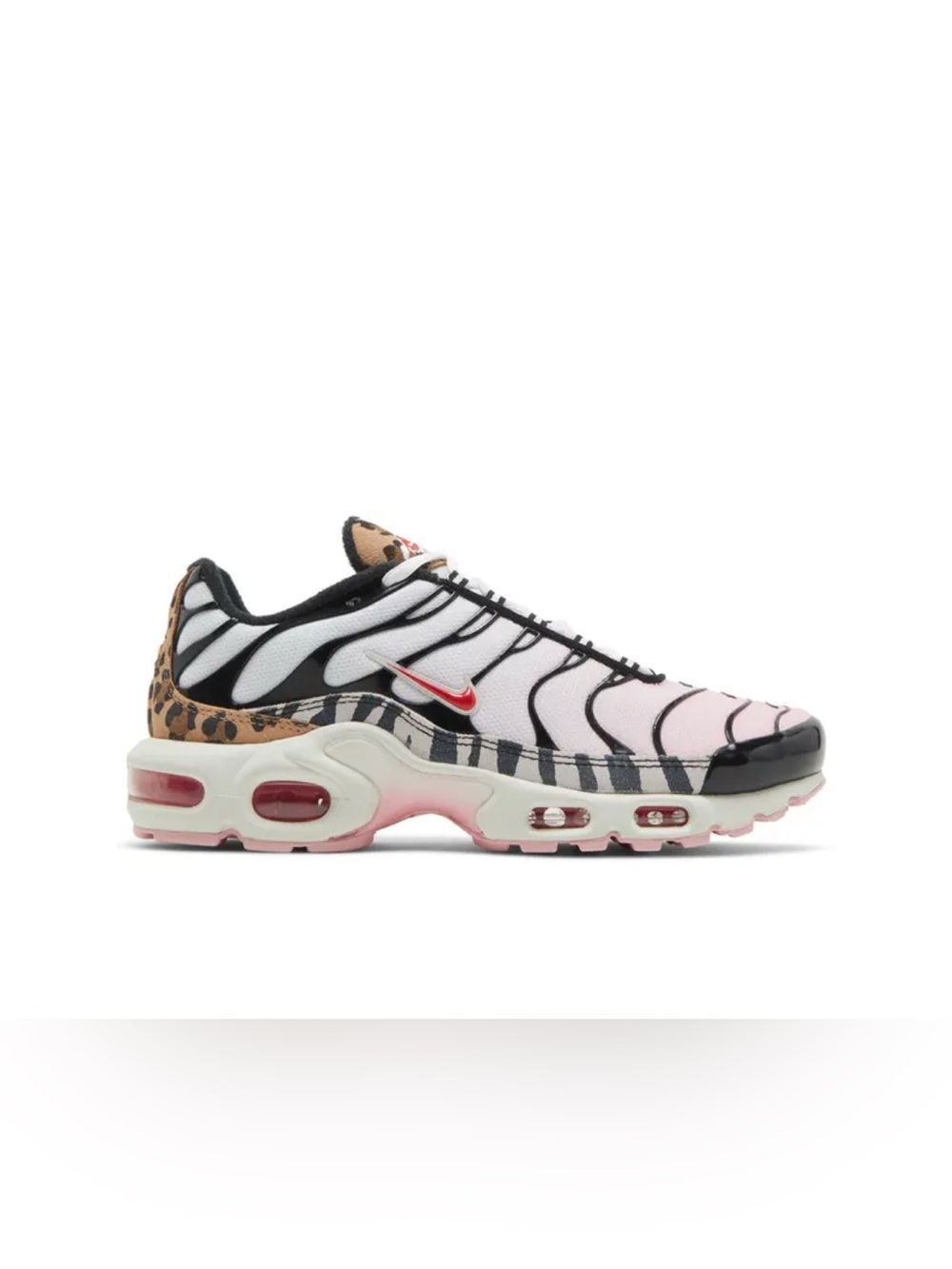 Nike Air Max Plus Animal Instinct Pink Leopard Cheetah Shoes Sneakers - 8 - EUC!